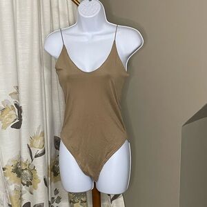 Nwt Gaze Tan Spaghetti Strap Tank Size S